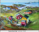 Summer Days at Fogo, Oil on Canvas